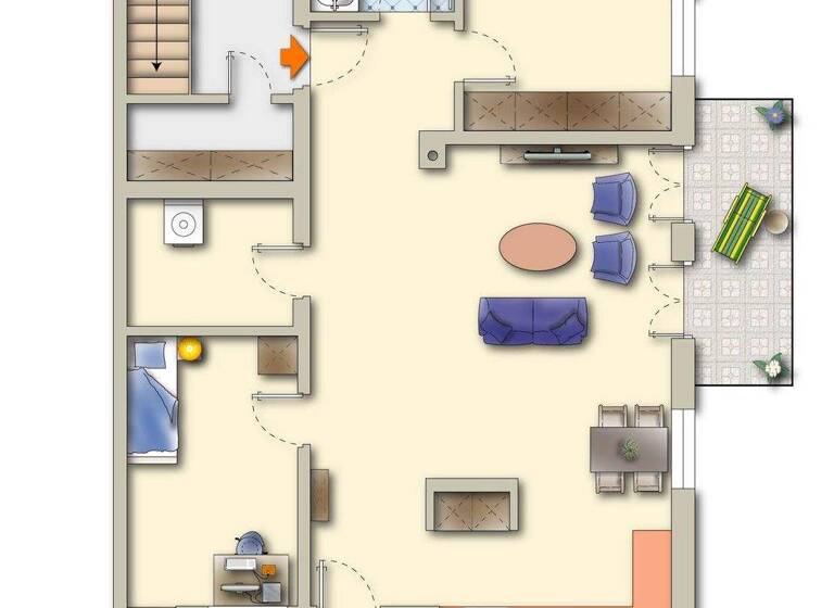 Terrassenwohnung zur Miete 880 € 3 Zimmer 74 m² EG frei ab sofort Born a. Darß 18375