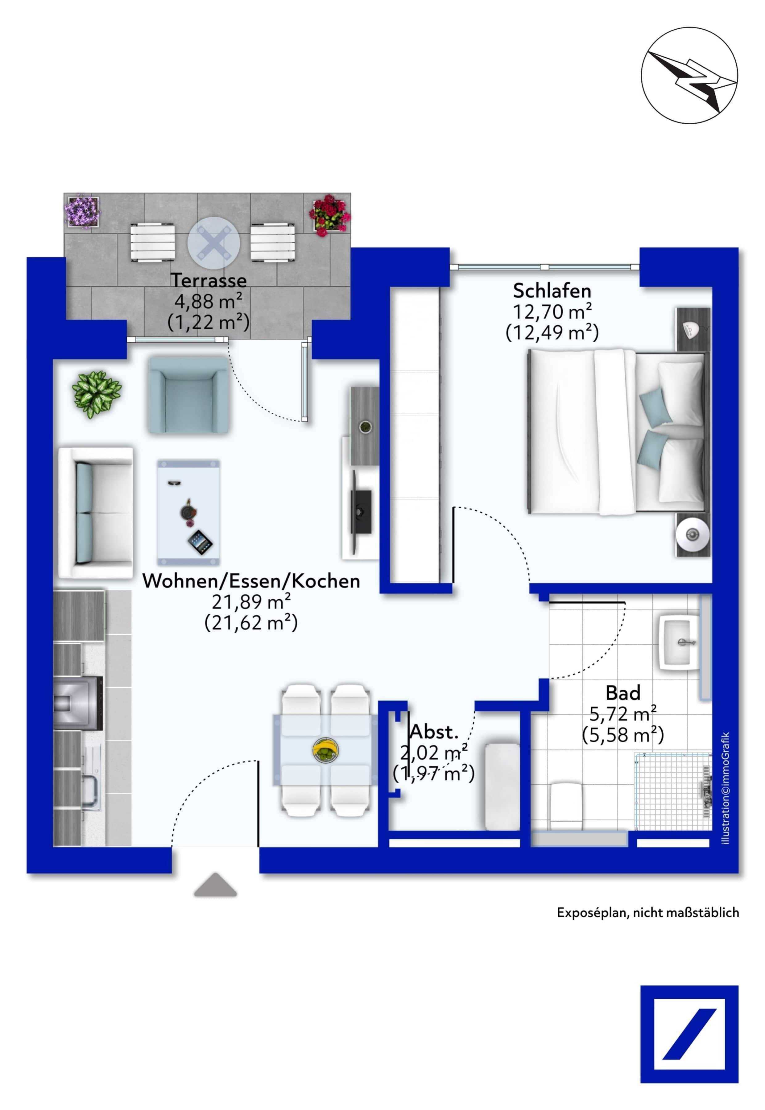 Penthouse zum Kauf provisionsfrei 200.873 € 2 Zimmer 45,1 m²<br/>Wohnfläche 2.<br/>Geschoss Welschbillig Welschbillig 54298