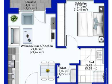 Penthouse zum Kauf - Erstbezug provisionsfrei 200.873 € 2 Zimmer 45,1 m² 2. Geschoss Welschbillig Welschbillig 54298
