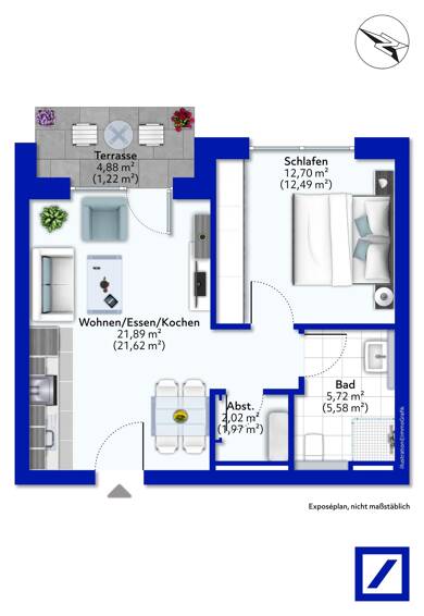 Penthouse zum Kauf - Neubau provisionsfrei 200.873 € 2 Zimmer 45,1 m² 2. Geschoss Welschbillig Welschbillig 54298