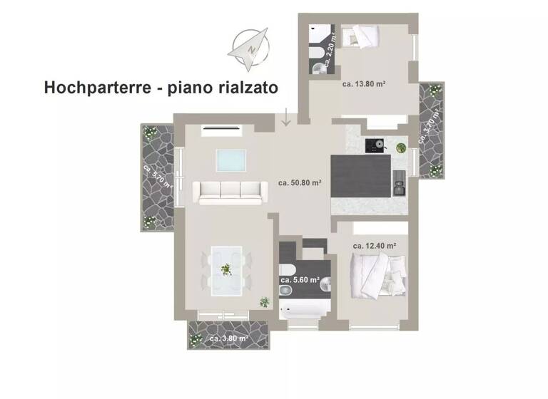 Studio zum Kauf 690.000 € 4 Zimmer 144 m² Algund 39022
