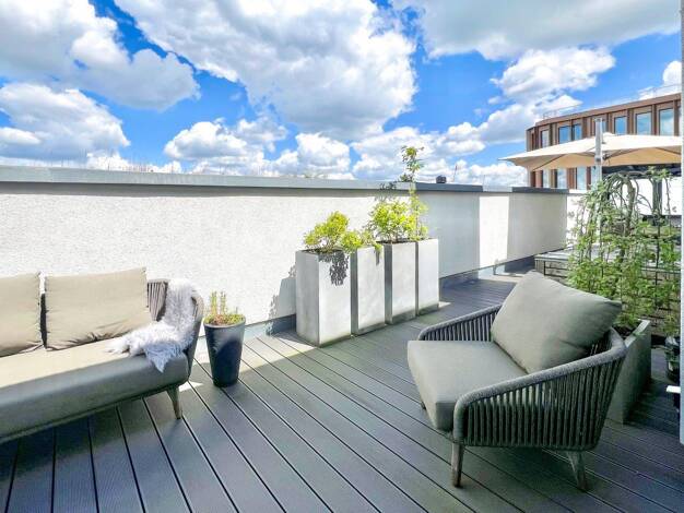 Terrassenwohnung zum Kauf - Erstbezug 1.199.000 € 3 Zimmer 101 m² 6. Geschoss Vogelweidestraße 3a Bogenhausen München 81677