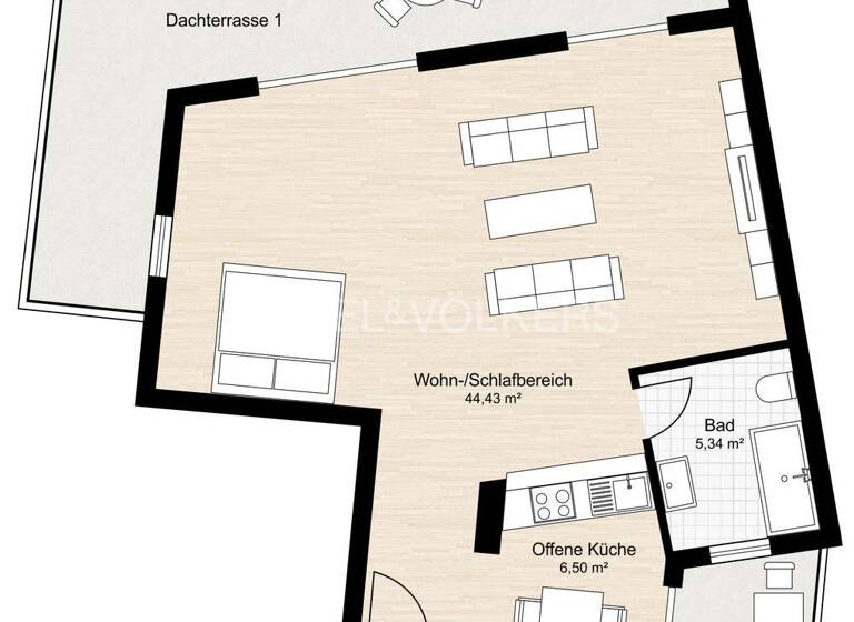 Studio zum Kauf 189.000 € 1 Zimmer 56,3 m² 2. Geschoss Kaltenkirchen 24568