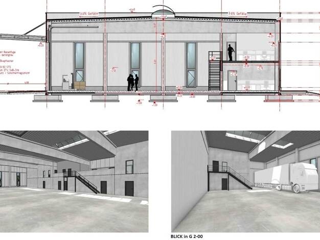 Lagerhalle zur Miete - Erstbezug 1.403 m² Lagerfläche teilbar ab 408 m² Am Obstgut 12-16 Taucha 04425