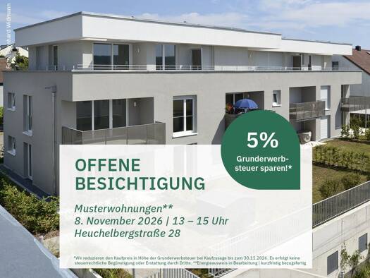 Wohnung zum Kauf - Erstbezug provisionsfrei 445.000 € 3 Zimmer 85,2 m² EG Heuchelbergstraße 28 Brackenheim Brackenheim 74336