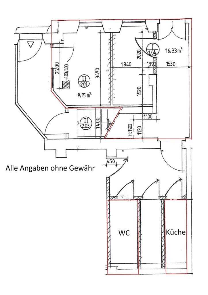 Bürofläche zur Miete 320 € 1 Zimmer 32 m²<br/>Bürofläche Altstadt Güstrow 18273