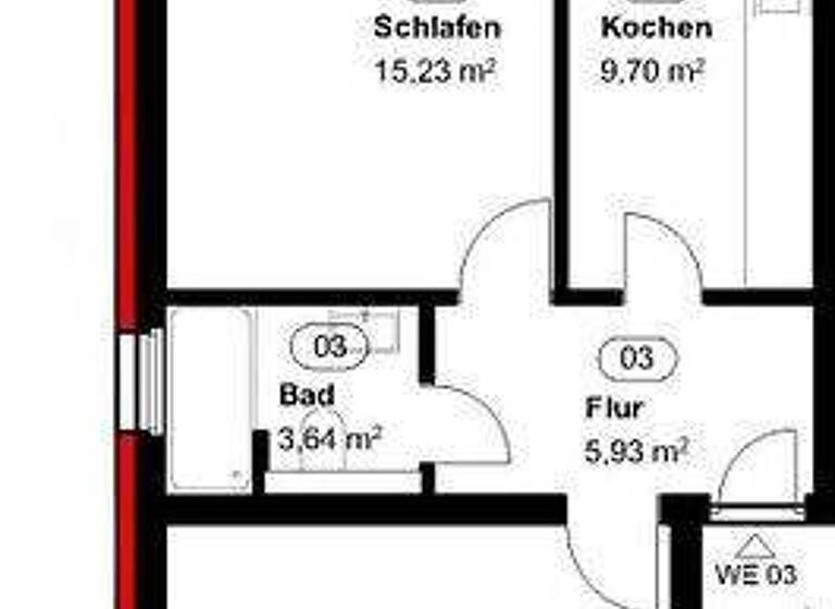 Wohnung zur Miete 1.200 € 2 Zimmer 60,8 m² Burgallee 36 Hanau 63454