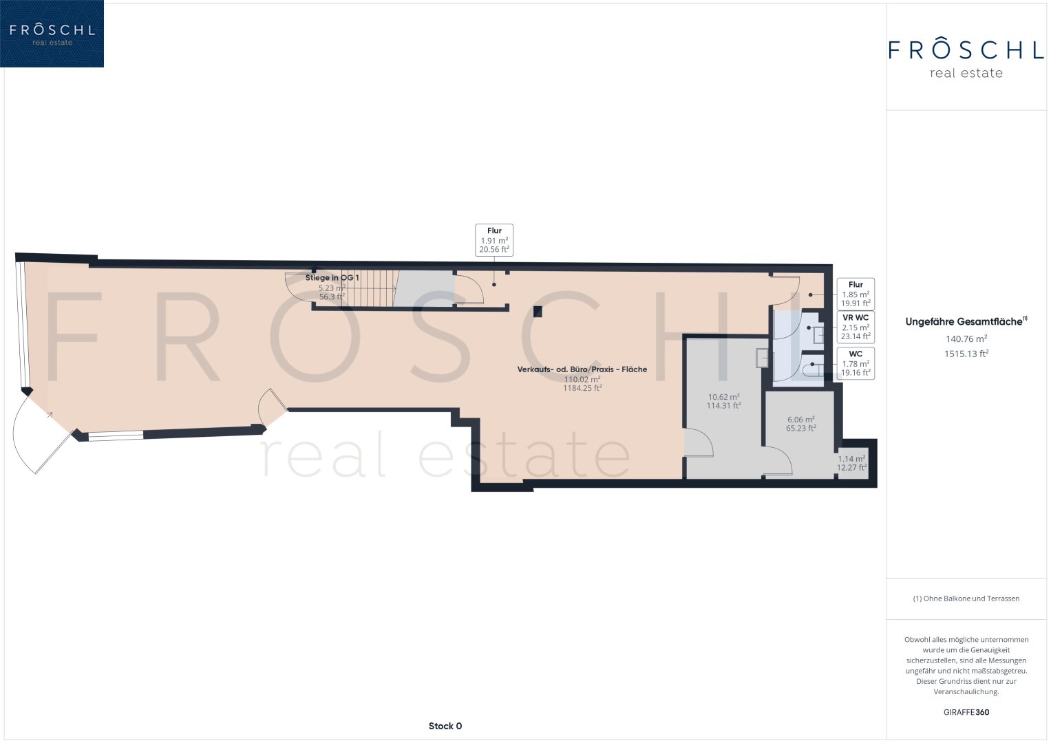 Büro-/Praxisfläche zum Kauf 1.063 € 6,1 m²<br/>Bürofläche Feldkirchen in Kärnten 9560