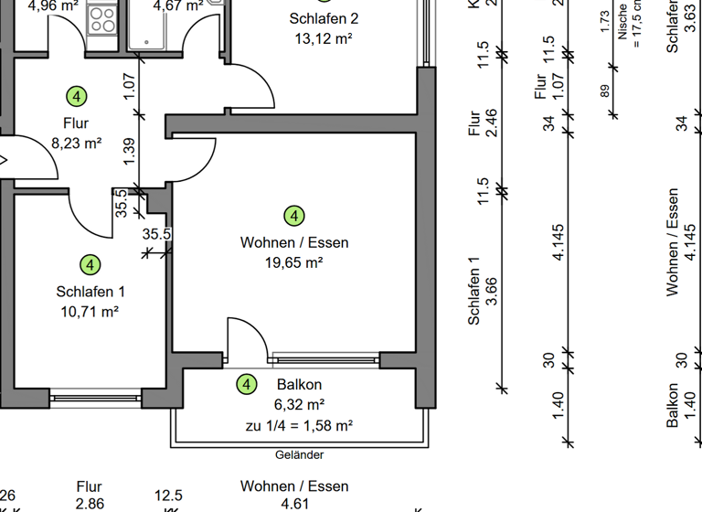 Wohnung zur Miete 500 € 2,5 Zimmer 63 m² 2 Geschosse frei ab 01.05.2026 Gefrees 95482