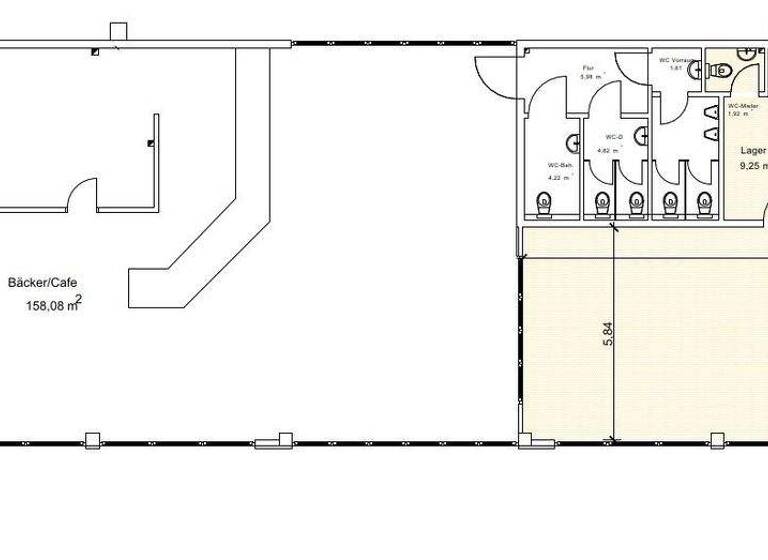 Ladenfläche zur Miete 220 m² Verkaufsfläche teilbar ab 107 m² Meerane 08393