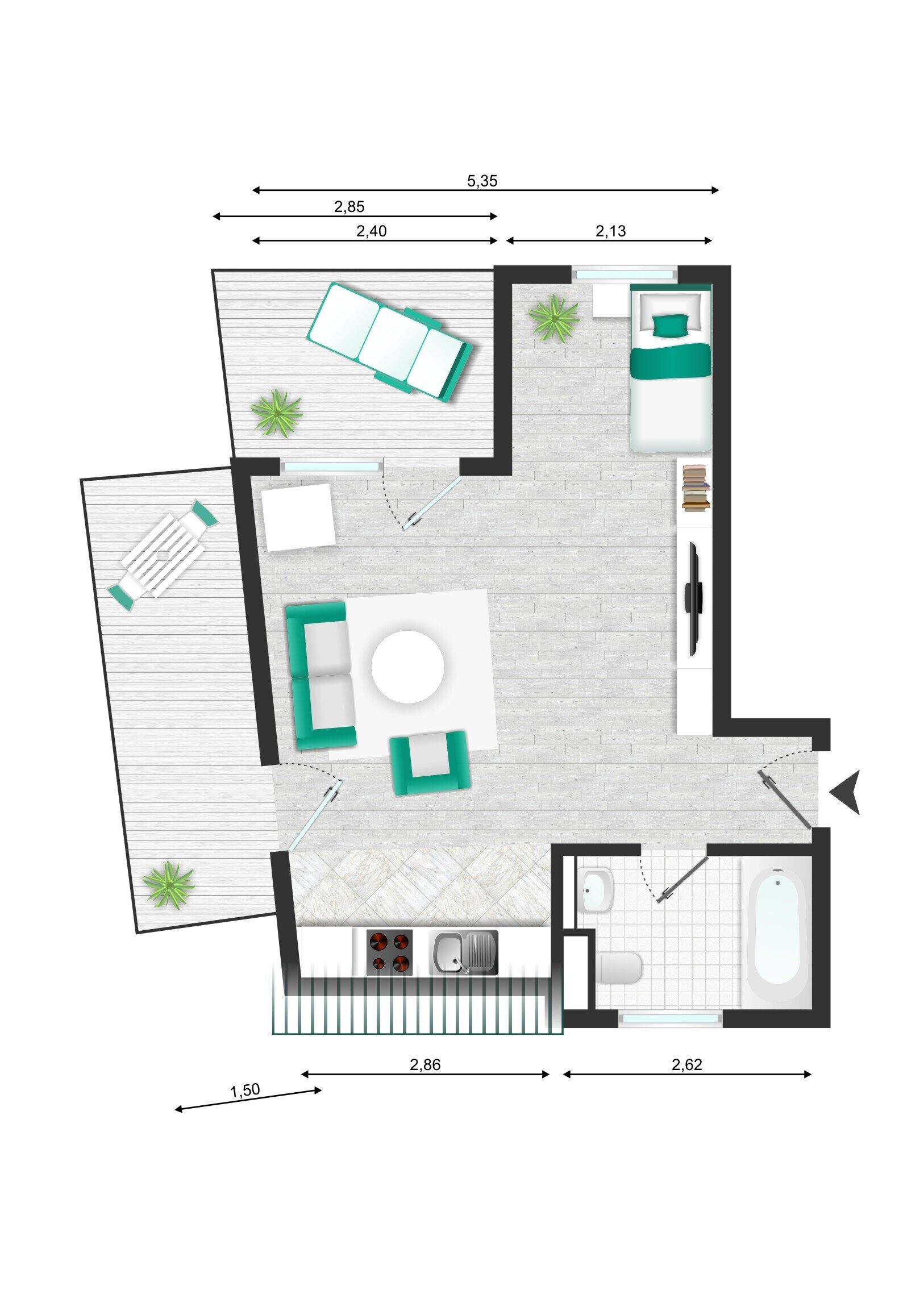 Wohnung zum Kauf 160.000 € 2 Zimmer 40 m²<br/>Wohnfläche Bad Wörishofen Bad Wörishofen 86825