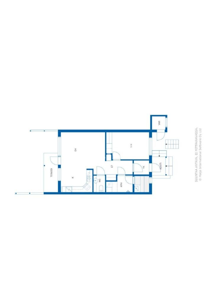 Reihenmittelhaus zum Kauf 124.500 € 2 Zimmer 55 m²<br/>Wohnfläche Haukiojankatu 5 Tornio 95450