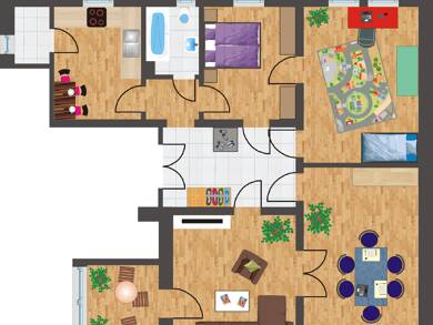 Wohnung zur Miete 1.000 € 4 Zimmer 128,6 m² Ilmenau Ilmenau 98693