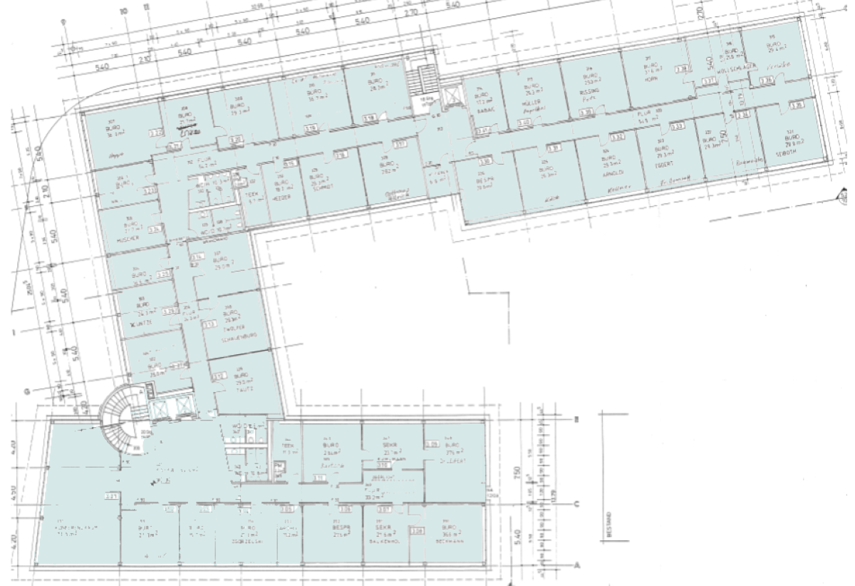 Bürofläche zur Miete provisionsfrei 10 € 1.560 m²<br/>Bürofläche ab 1.560 m²<br/>Teilbarkeit Rellinghausen Essen 45134