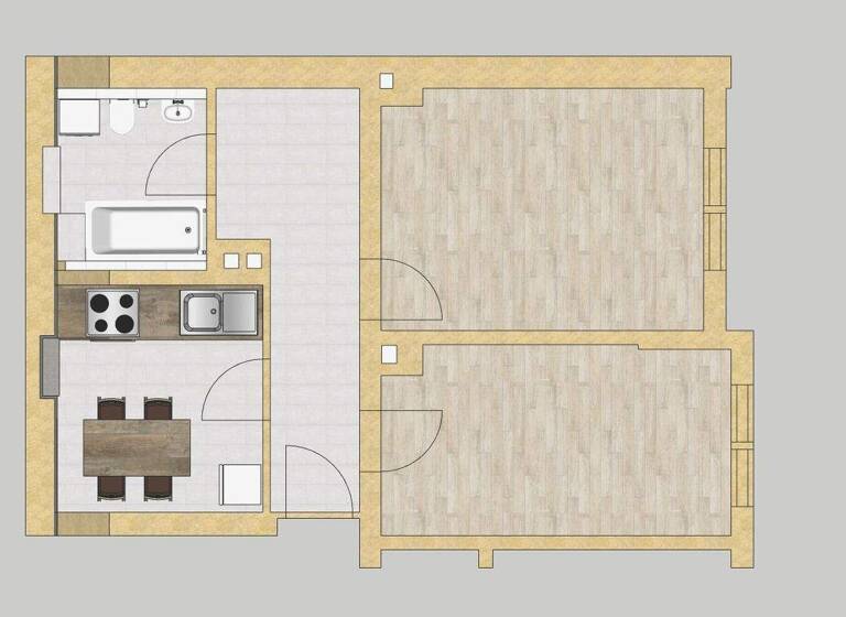 Wohnung zur Miete 720 € 2,5 Zimmer 70 m² 3. Geschoss frei ab 01.03.2026 Kornstr. 7, 3.OGR Südstadt Fürth 90763