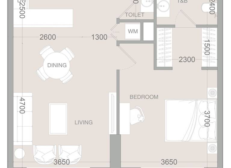 Wohnung zum Kauf provisionsfrei 286.873 € 2 Zimmer 72,9 m² Dubai 00000