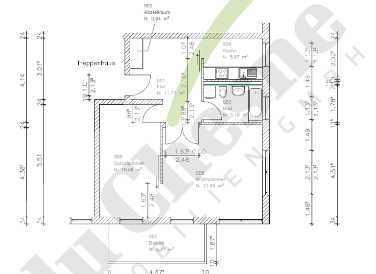 Wohnung zum Kauf 230.000 € 2 Zimmer 64,4 m² 3. Geschoss frei ab sofort Ludwigsfelde 14974
