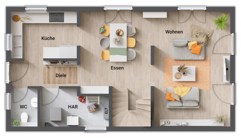 Einfamilienhaus zum Kauf provisionsfrei 357.690 € 4 Zimmer 132 m²<br/>Wohnfläche 554 m²<br/>Grundstück Ahle Bünde 32257