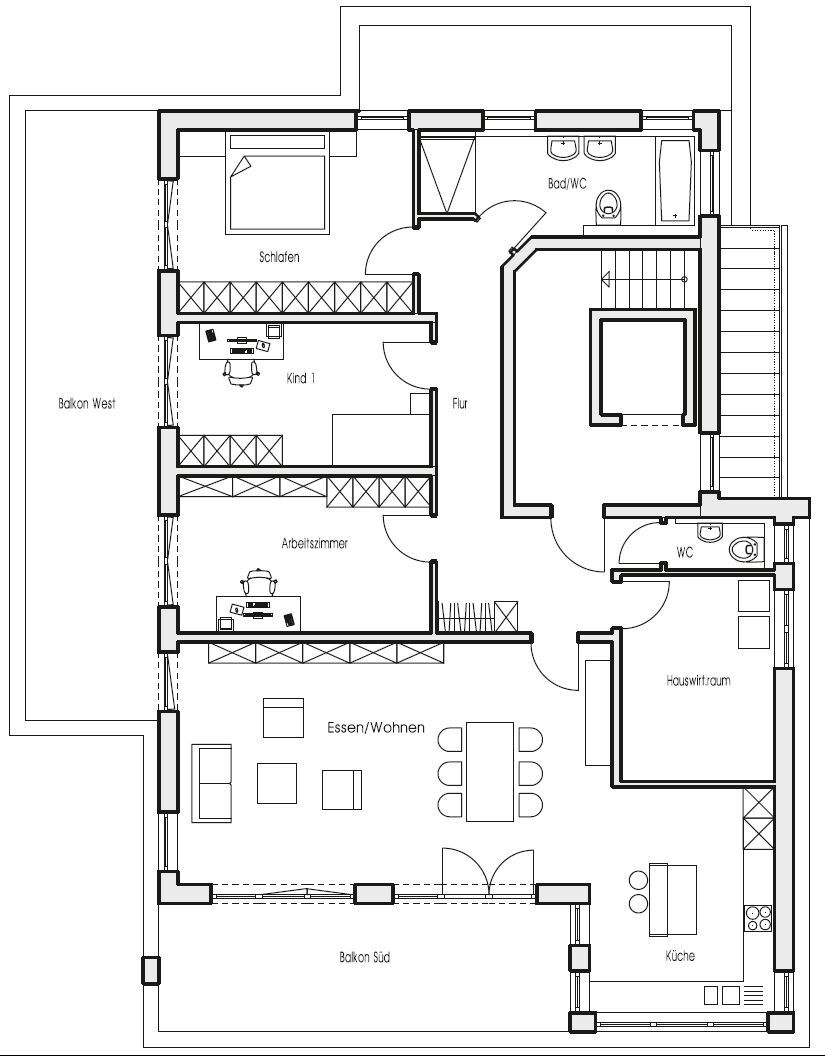 Wohnung zur Miete 1.850 € 4,5 Zimmer 161,9 m²<br/>Wohnfläche 2.<br/>Geschoss Aidlingen Aidlingen 71134