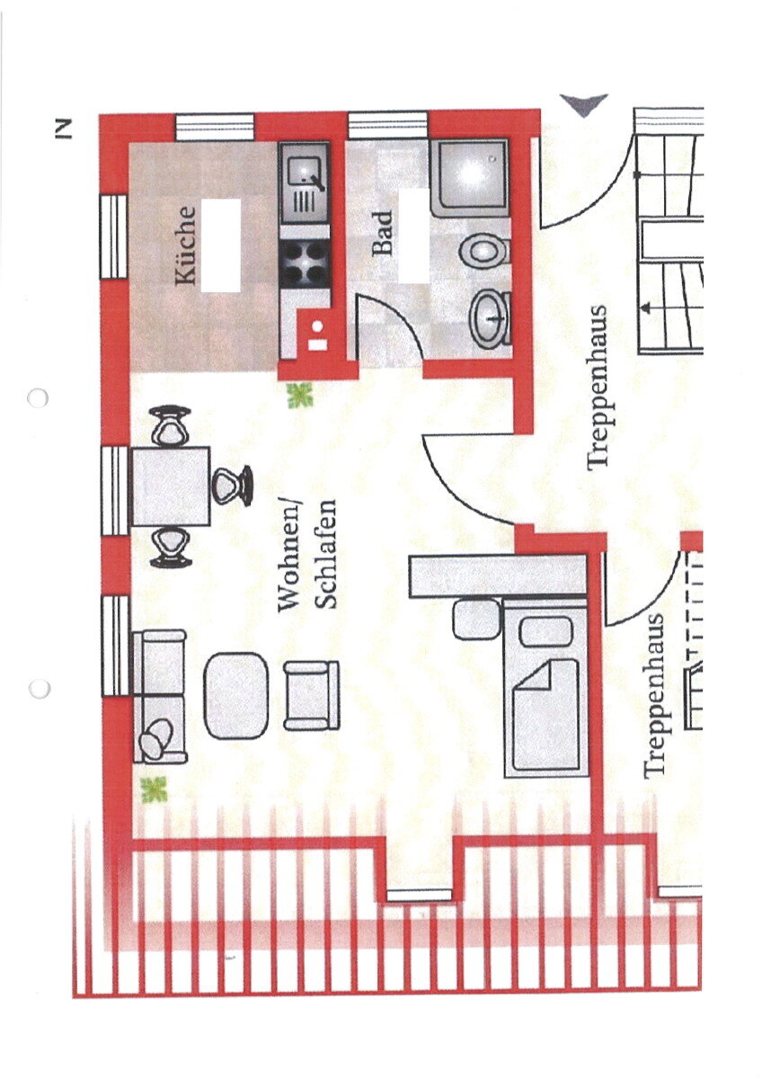 Wohnung zur Miete 370 € 1 Zimmer 39 m²<br/>Wohnfläche Lautertalstraße 30 Dapfen Gomadingen-Dapfen 72532