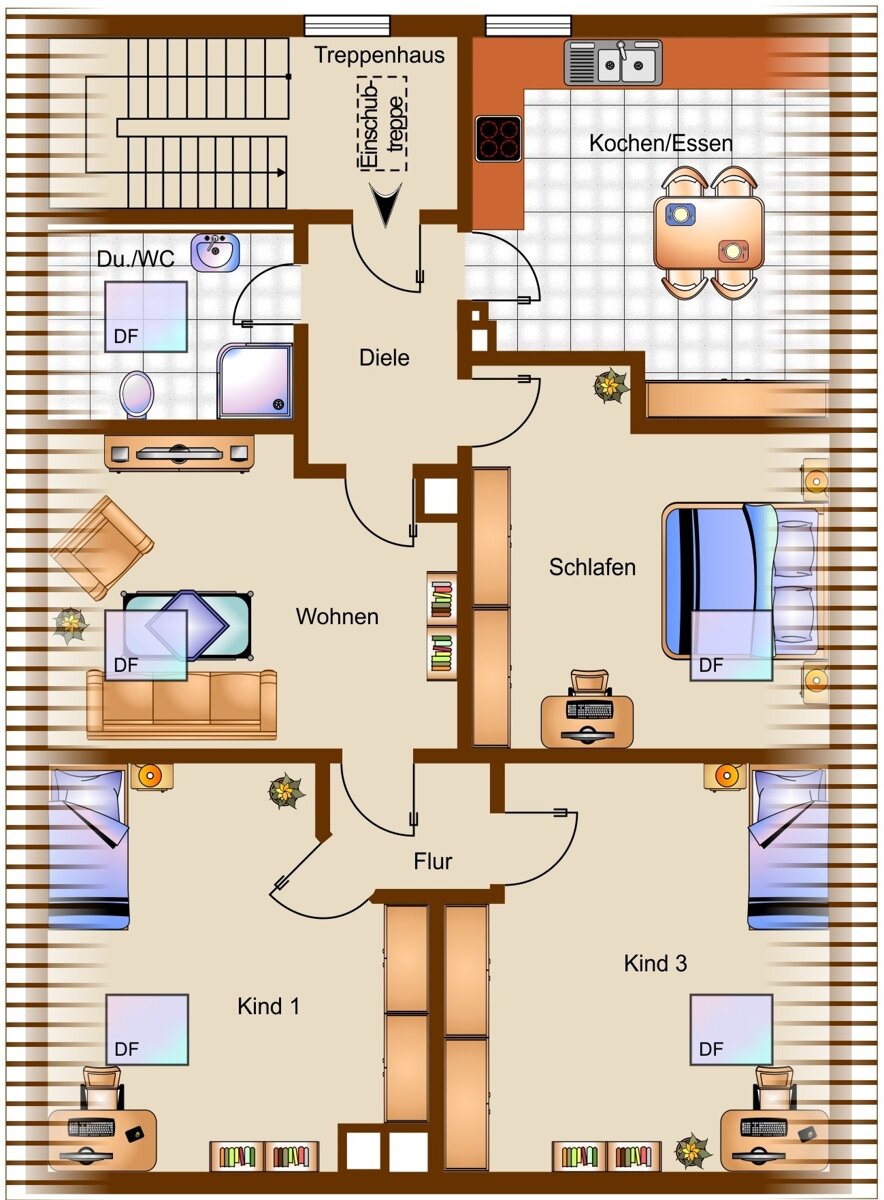 Wohnung zum Kauf 275.000 € 4 Zimmer 98,3 m²<br/>Wohnfläche 1.<br/>Geschoss Thannhausen Thannhausen 86470