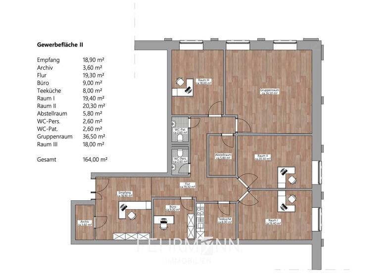 Bürofläche zur Miete 1.475 € 164 m² Bürofläche Schüttorf 48465