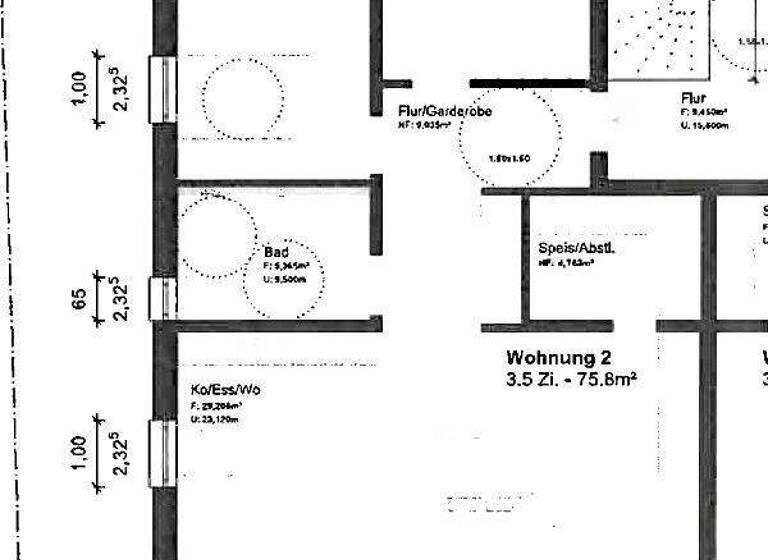 Wohnung zur Miete 830 € 3,5 Zimmer 78,5 m² EG Ostdorf Balingen 72336