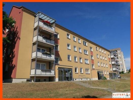 Wohnung zur Miete 375 € 2 Zimmer 50 m² 3. Geschoss Erich-Mühsam-Straße 18 Bieblach Gera 07546