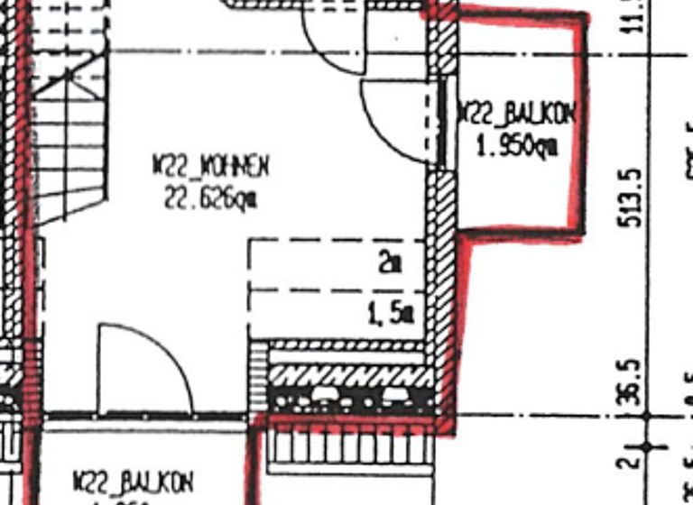 Maisonette zur Miete 478 € 2 Zimmer 51,7 m² frei ab 01.05.2026 Massing 84323