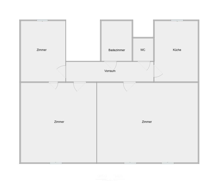 Wohnung zur Miete 627 € 3 Zimmer 80 m²<br/>Wohnfläche 2.<br/>Geschoss 01.12.2024<br/>Verfügbarkeit Eggenberg Graz 8020