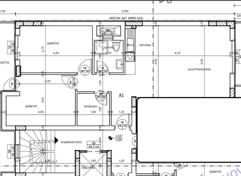 Studio zum Kauf 160.000 € 3 Zimmer 72 m² 1. Geschoss Thrakien