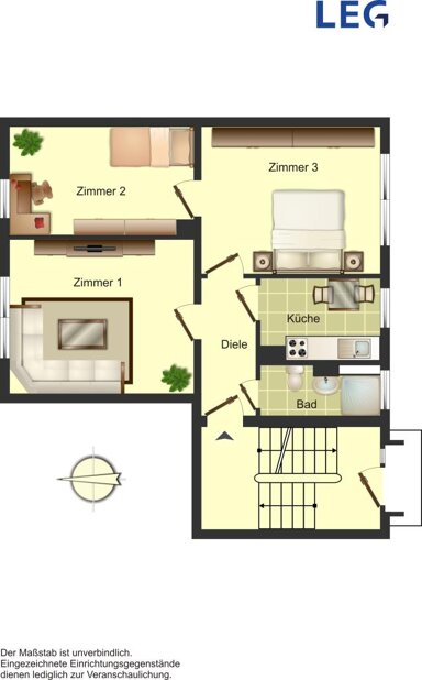 Wohnung zur Miete 409 € 3 Zimmer 50 m² EG frei ab 16.02.2025 Feldstraße 6 Rünthe Bergkamen 59192