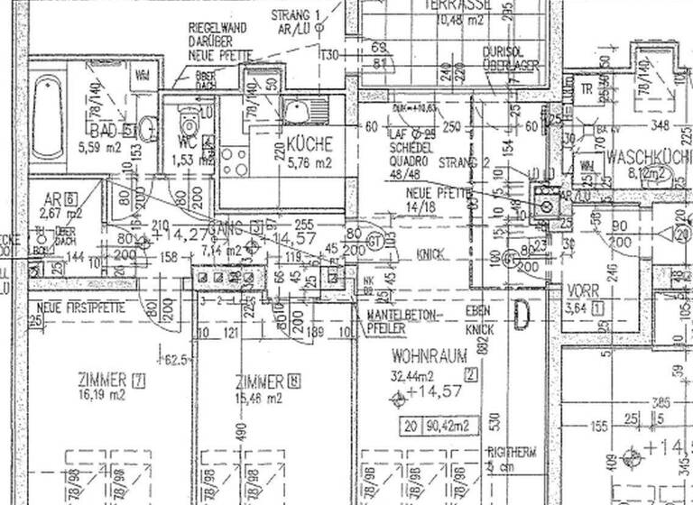Wohnung zur Miete - Erstbezug 1.083 € 3 Zimmer 90 m² 4. Geschoss frei ab 01.05.2026 Gurkgasse 26 Wien 1140