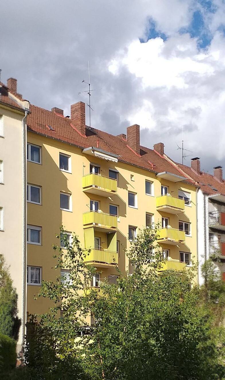 Wohnung zur Miete 1.150 € 4 Zimmer 76,7 m² 4. Geschoss frei ab sofort Deumentenstraße Veilhof Nürnberg 90489