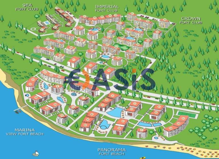 Studio zum Kauf provisionsfrei 51.500 € 1 Zimmer 45 m² 3. Geschoss Robinzon Saint Vlas 8256