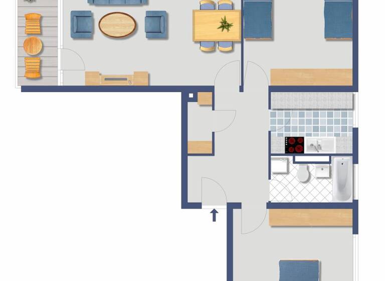 Wohnung zum Kauf provisionsfrei 230.000 € 3 Zimmer 74,5 m² 20. Geschoss Neuselsbrunn 32 Neuselsbrunn Nürnberg 90471