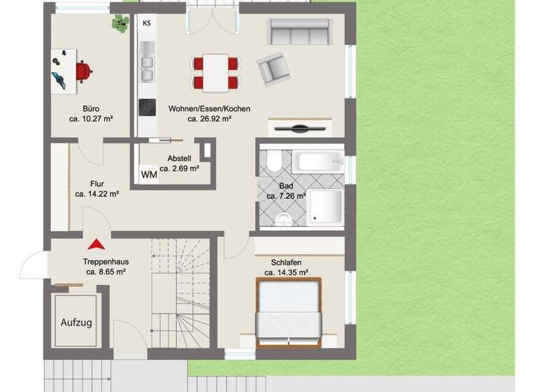 Wohnung zum Kauf provisionsfrei 589.000 € 3 Zimmer 83,2 m²<br/>Wohnfläche Schönbrunn Landshut 84036