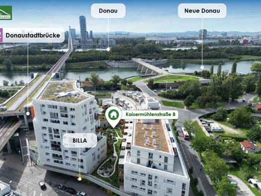 Wohnung zur Miete 667 € 1 Zimmer 33,9 m² 9. Geschoss frei ab 01.12.2026 Kaisermühlenstraße 8 Donaustadt 1220