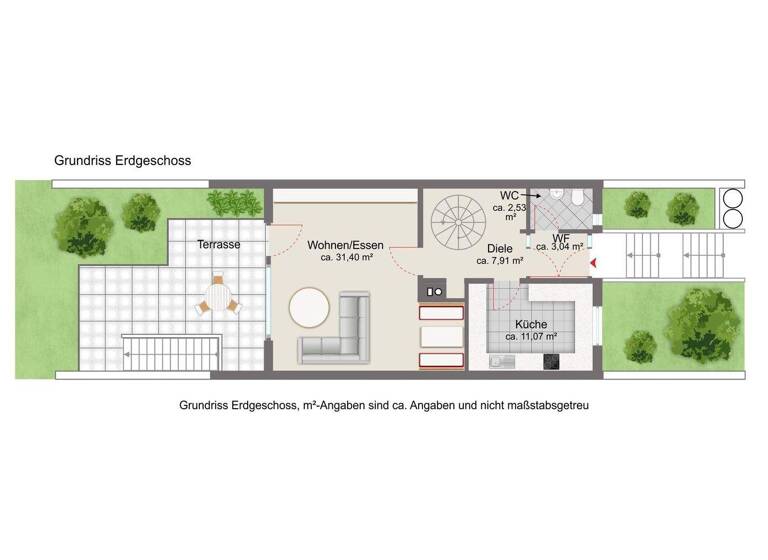 Reihenmittelhaus zum Kauf 295.000 € 5 Zimmer 147 m² 161 m² Grundstück Heining Passau 94036