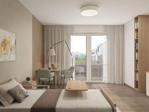 Senioren-Apartment zum Kauf - Neubau provisionsfrei als Kapitalanlage geeignet 227.760 € 1 Zimmer 42,9 m² 12.266 m² Grundstück Freißenbüttel Osterholz-Scharmbeck 27711