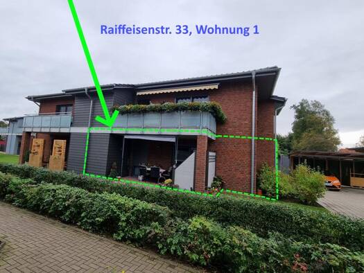 Wohnung zur Miete 745 € 3 Zimmer 77 m² frei ab 15.10.2026 Raiffeisenstraße 33 Kutenholz Kutenholz 27449