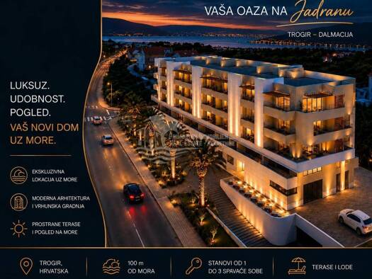 Wohnung zum Kauf 242.525 € 2 Zimmer 49 m² Geschoss 3/4 Trogir Trogir 21220