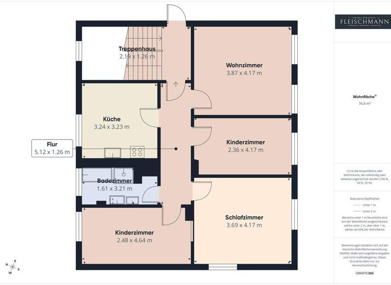 Wohnung zum Kauf 77.000 € 4 Zimmer 76,8 m² 1. Geschoss Reichenhäuser Str. 26 Frankenheim 98634