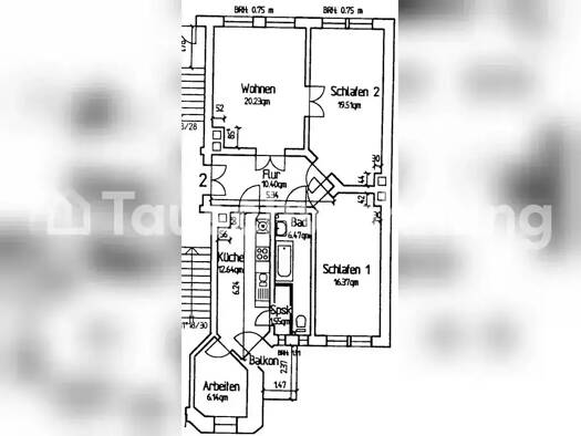 Wohnung zur Miete Tauschwohnung 800 € 3,5 Zimmer 98 m² Zentrum-Nord Leipzig 04105