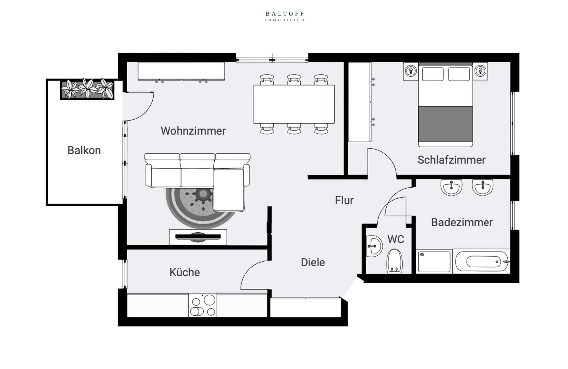 Wohnung zum Kauf 220.000 € 2 Zimmer 67 m²<br/>Wohnfläche 1.<br/>Geschoss Großschwarzenlohe Wendelstein 90530