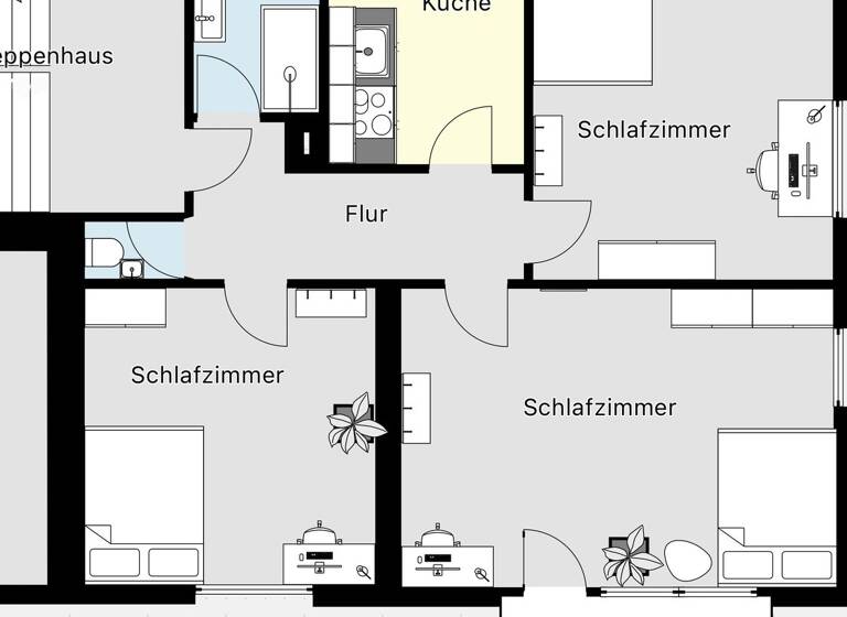 Wohnung zur Miete 390 € 4 Zimmer 15 m² 2. Geschoss frei ab sofort Sieglitzhof Erlangen 91054