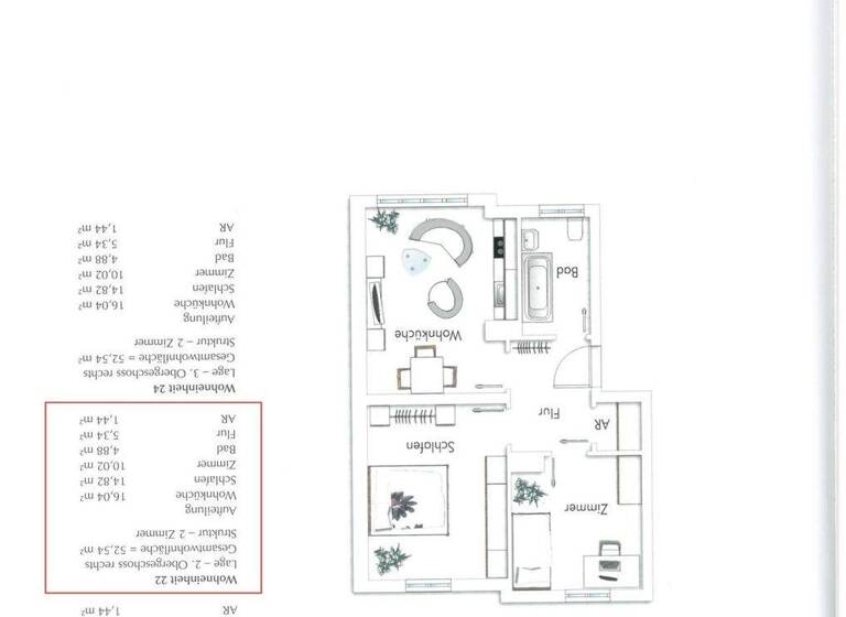 Wohnung zum Kauf provisionsfrei 229.000 € 2 Zimmer 52,5 m² Hermann-Geib-Str. 43 Kasernenviertel Regensburg 93053