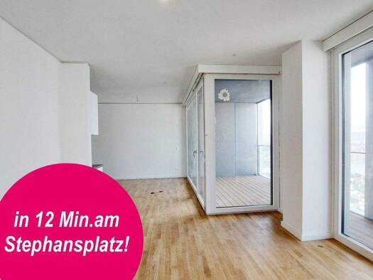 Wohnung zur Miete - Erstbezug 1.476 € 3 Zimmer 74,5 m² 39. Geschoss frei ab 01.04.2026 Wien 1220