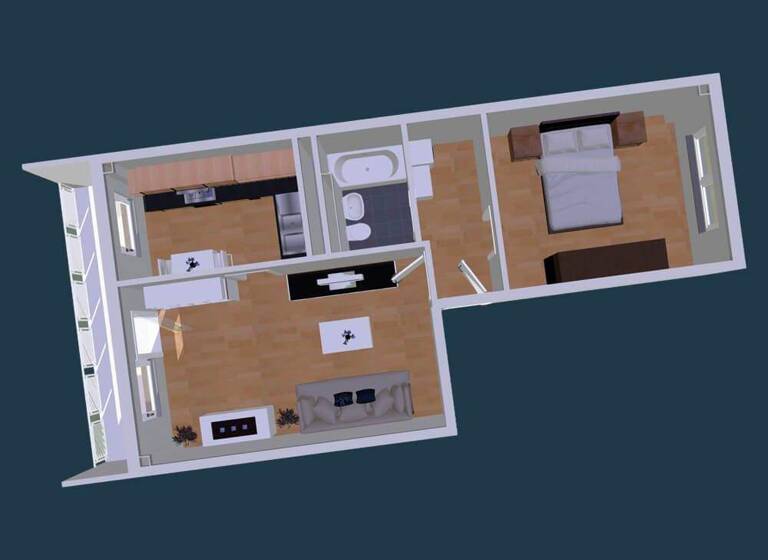 Wohnung zur Miete 331 € 2 Zimmer 57 m² 3. Geschoss Progreßweg 5 Eckersbach Zwickau 08066