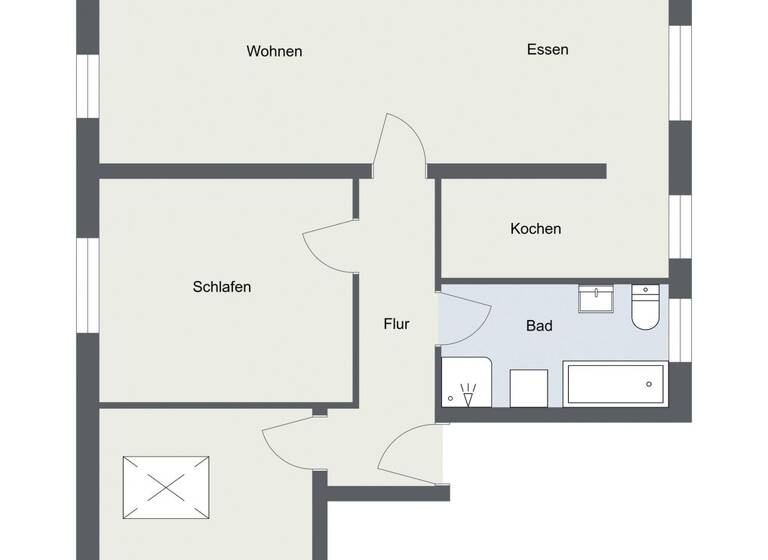 Wohnung zum Kauf 89.000 € 3 Zimmer 84,4 m² Zella-Mehlis 98544